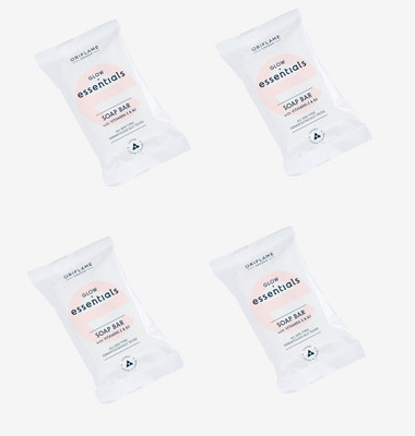 Oriflame Glow Soap Bar with Vitamins E & B3(4 x 18.75 g)