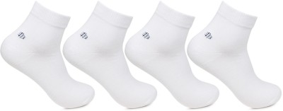 BONJOUR Designer Office/ Business/ Formal Ankle Length Socks for Men Self Design, Solid Ankle Length(Pack of 4)