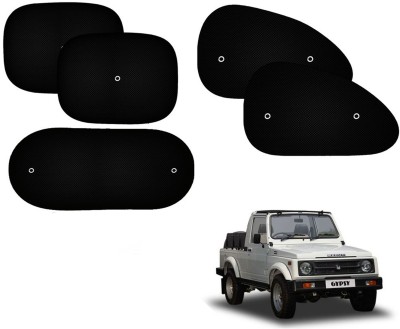 Automotive Prist Side Window Sun Shade For Maruti Suzuki Gypsy MG-410(Black)