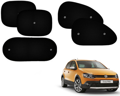 Automotive Prist Side Window Sun Shade For Volkswagen Polo Cross(Black)