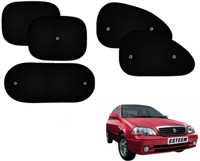 Automotive Prist Side Window Sun Shade For Maruti Suzuki Esteem(Black)