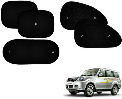 Automotive Prist Side Window Sun Shade For Tata Sumo Grande(Black)