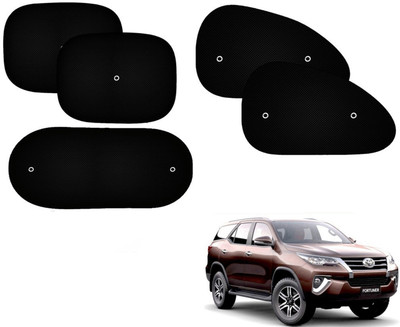 Automotive Prist Side Window Sun Shade For Toyota Fortuner(Black)