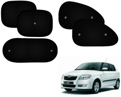 Automotive Prist Side Window Sun Shade For Skoda Fabia(Black)