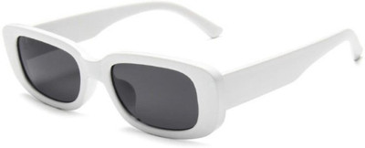 I REBEL Rectangular Sunglasses(For Men & Women, Black)