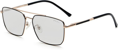 Grey Jack Retro Square Sunglasses(For Men & Women, Clear)