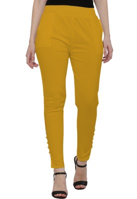 VEDANSH ENTERPRISES Slim Fit Women Yellow Trousers