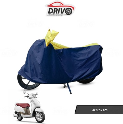 Drivo Waterproof Two Wheeler Cover for Suzuki(Access 125, Blue, Yellow)