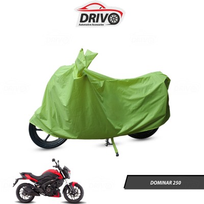 Drivo Waterproof Two Wheeler Cover for Bajaj(Dominar 250, Green)