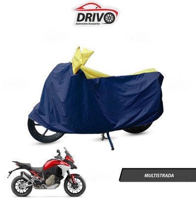 Drivo Waterproof Two Wheeler Cover for Ducati(Multistrada, Blue, Yellow)