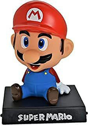 gtrp Super Hero Mario Action Figure Limited Edition Bobblehead with Mobile Holder(Multicolor)