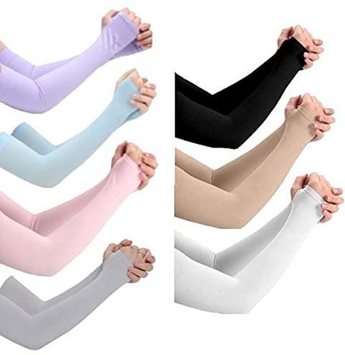 oxzon Cotton Arm Sleeve For Men & Women(Free, Multicolor)