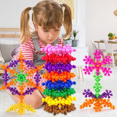 AEXONIZ TOYS Star Link Interlocking Activity Construction Building Block Toy for Kid(100 PCS)(Multicolor)