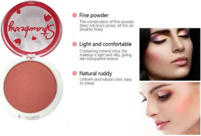 MYEONG Colors Blush Makeup Cosmetic Natural Blusher Powder Palette Charming Cheek Color Make Up Face Blush(DARK PINK)