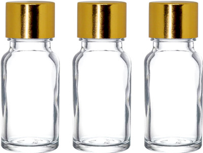 nsb herbals 10 ml Glass Bottle(Pack of 3, Clear)