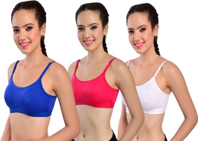 KGN RETINA Sport Bra Women Sports Non Padded Bra(Pink, Blue, White)