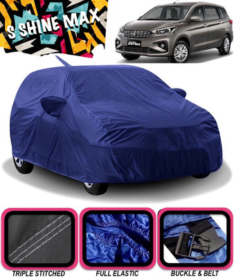 S Shine Max Car Cover For Maruti Suzuki Ertiga (With Mirror Pockets)(Blue)