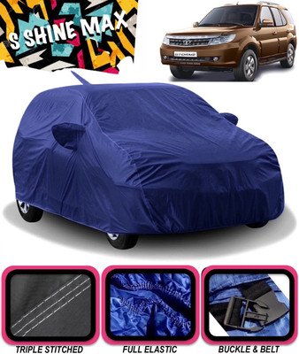 S Shine Max Car Cover For Tata Safari Storme (With Mirror Pockets)(Blue)