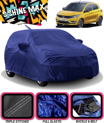 S Shine Max Car Cover For Tata Tiago 1.05 Revotorq XB (With Mirror Pockets)(Blue)