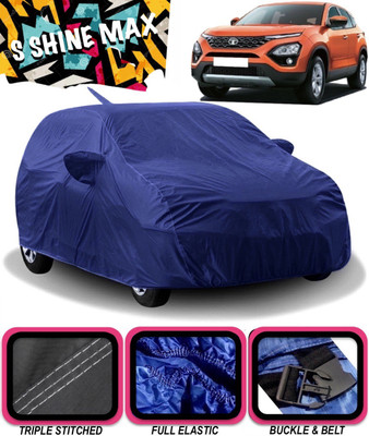S Shine Max Car Cover For Tata Harrier (With Mirror Pockets)(Blue)