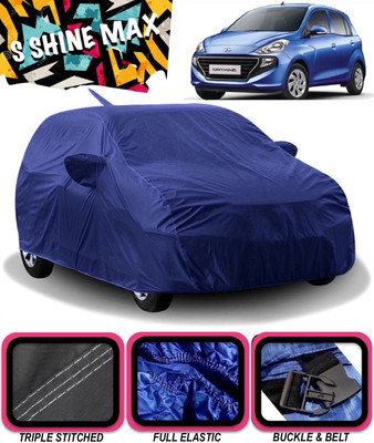S Shine Max Car Cover For Hyundai Santro 1.0i (With Mirror Pockets)(Blue)