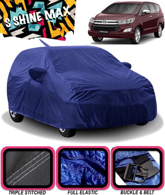 S Shine Max Car Cover For Toyota Innova Crysta (With Mirror Pockets)(Blue)