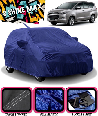 S Shine Max Car Cover For Toyota Innova (With Mirror Pockets)(Blue)