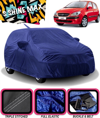 S Shine Max Car Cover For Hyundai Getz (With Mirror Pockets)(Blue)