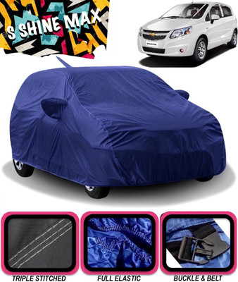 S Shine Max Car Cover For Chevrolet Sail UVA (With Mirror Pockets)(Blue)
