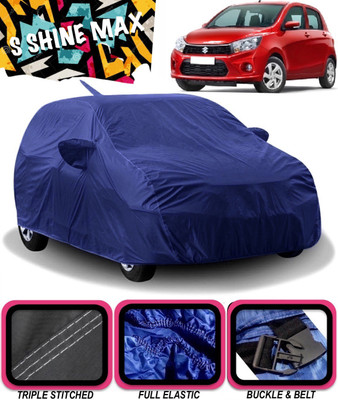 S Shine Max Car Cover For Maruti Suzuki Celerio (With Mirror Pockets)(Blue)