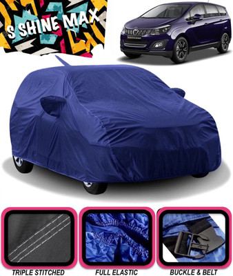 S Shine Max Car Cover For Mahindra Marazzo M2 Diesel (With Mirror Pockets)(Blue)