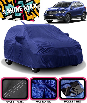 S Shine Max Car Cover For Maruti Suzuki S-Cross (With Mirror Pockets)(Blue)