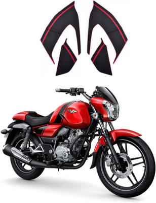 Voiture Sticker & Decal for Bike(Red, Black)