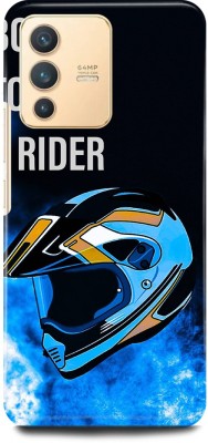 play fast Back Cover for Vivo V23 Pro 5G, V2132 HELMET, BIKE, RIDER, RACER(Blue, Hard Case, Pack of: 1)