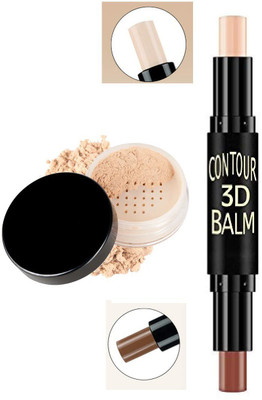 tanvi27 3D CONTOUR STICK & OIL FREE LOOSE POWDER(2 Items in the set)
