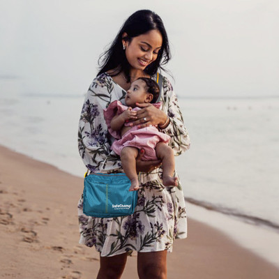 SafeChamp Amore Multipurpose Diaper Bag Cum Sling Mother Diaper Bag For Short Use. Sling Bag(Sky Blue)