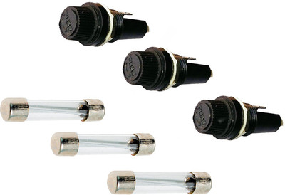 Ovicart With 250V Fast 15A Glass Fuse (Pair of 3) Electrical Fuse(15 A)