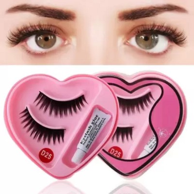 Latixmat 3D False-Fake Eyelashes With glue(Pack of 2)