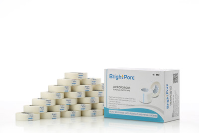 BRIGHTPORE MICROPOROUS SURGICAL PAPER TAPE (12.5mm*9.1mtr) 24 rolls/box First Aid Tape(Pack of 24)