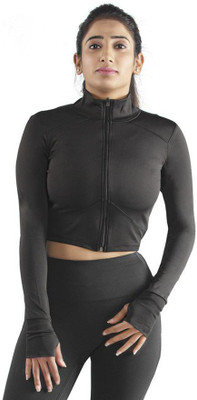 Zaufac Full Sleeve Solid Women Jacket