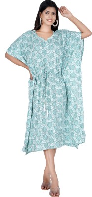 Umdaa creation Printed Rayon Women Kaftan