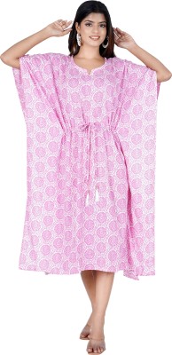 Umdaa creation Printed Rayon Women Kaftan