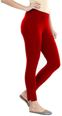comfort fashion Ankle Length  Ethnic Wear Legging(Maroon, Solid)
