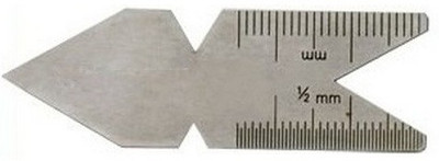 SAMENX Fishtail Center Gauge 55° degree MM/Metric Ring Gauge