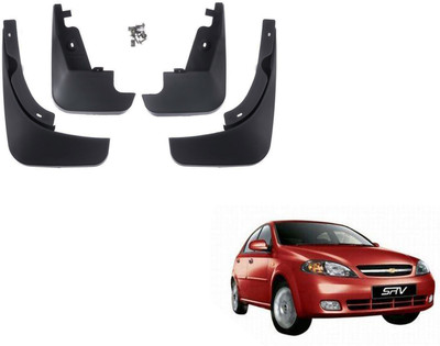 PEEPS STORE Front Mud Guard, Rear Mud Guard For Chevrolet Optra SRV NA(Black)