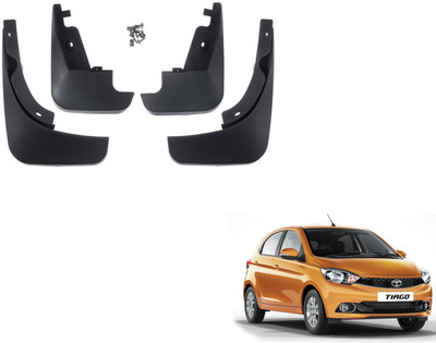 PEEPS STORE Front Mud Guard, Rear Mud Guard For Tata Tiago NA(Black)
