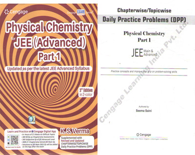 Cengage Physical Chemistry For Jee (Advanced) Part--1 (3rd Edition) Set Of Two Books By K. S. Verma(Paperback, DR K.S.VERMA)