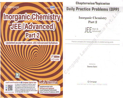 Cengage Inorganic Chemistry For Jee (Advanced) Part-2 (3rd Edition) By K.s. Verma(Paperback, K. S. VERMA)