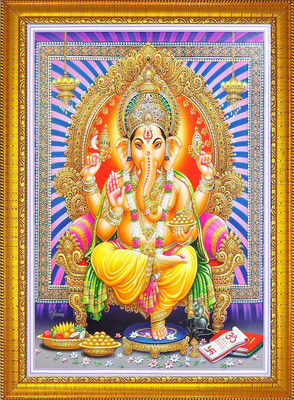 CRAFTSCORNER Lord Ganesha Religious Frame