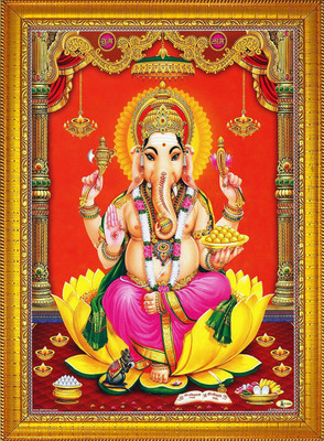 CRAFTSCORNER Lord Ganesha Religious Frame